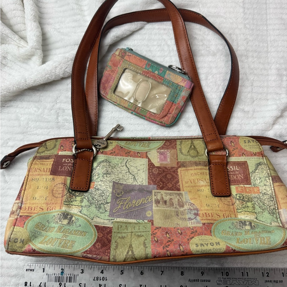 Fossil Multicolor Travel Print Shoulder Bag Set